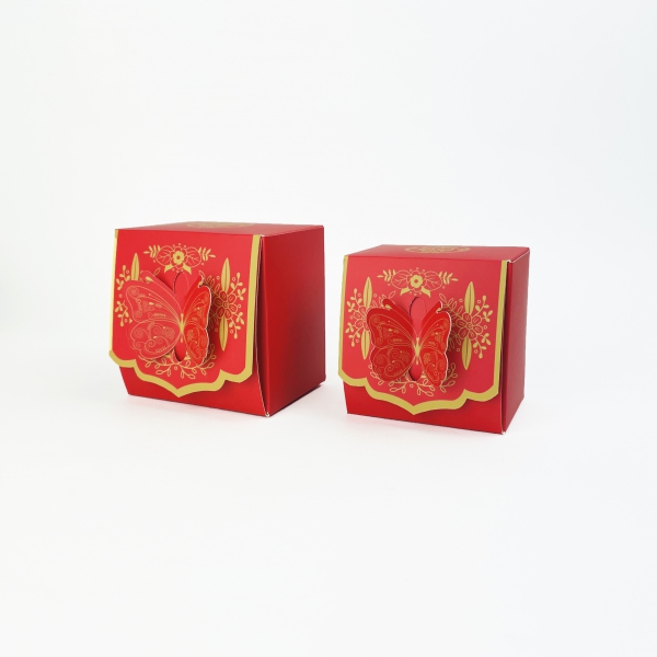 蝴蝶鎖扣(kòu)喜糖盒