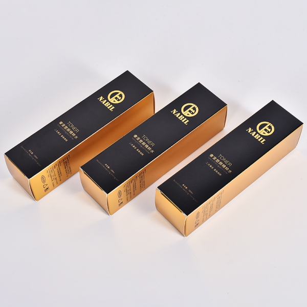 金銀卡化妝品包(bāo)裝盒彩盒